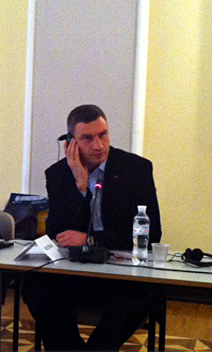 Diskussion mit Vitali Klitschko
